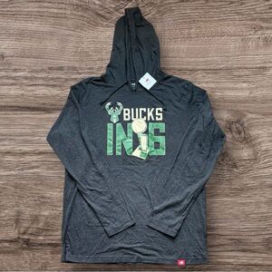 Sportiqe Milwaukee Bucks 2021 NBA Finals Champions Tri-Blend Pullover Hoodie NWT